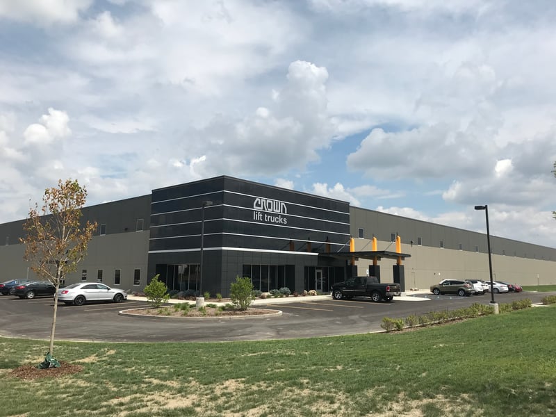 Crown Equipment’s new sales and service location in Grand Rapids, MI. Photo Credit: Contributed