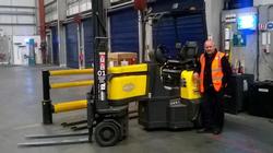Tony Warburton, a warehouse supervisor at Bibby Distribution’s Waterfold Park site, has been named Forklift Driver of the Year Photo Credit: Bury Times UK