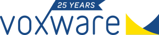 25-year Voxware logo