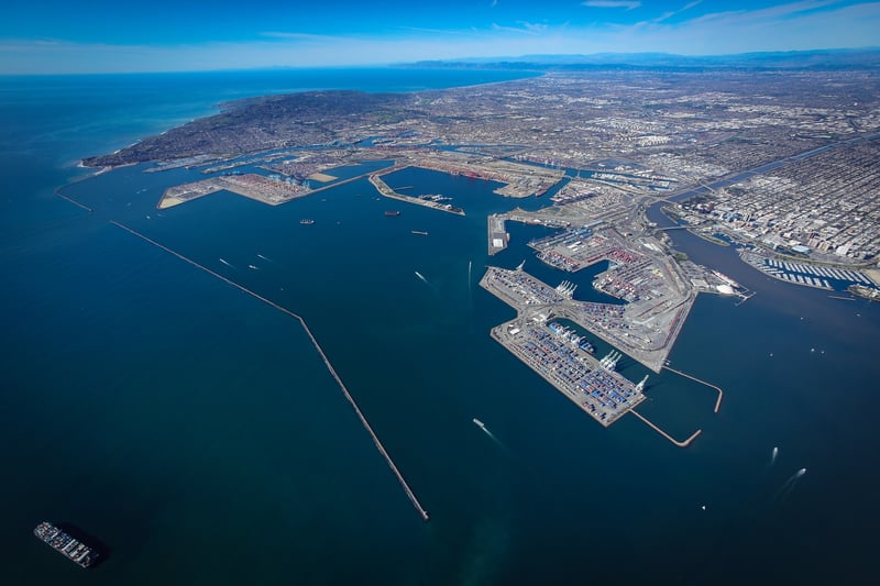 Port of Long Beach aerial