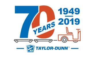 Taylor Dunn 70 year logo