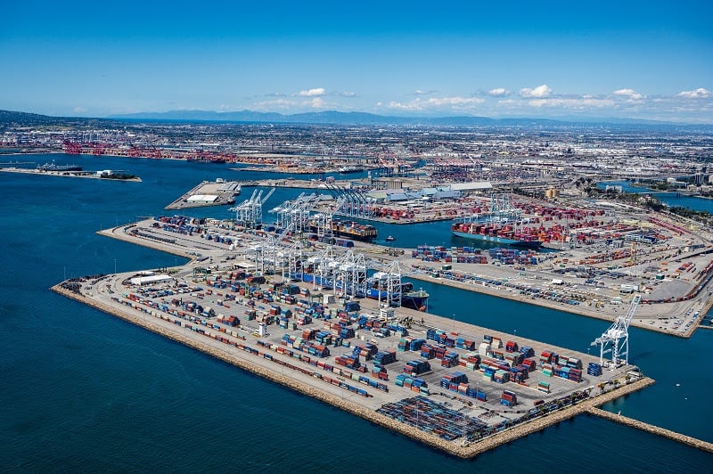 Port of Long Beach aerial
