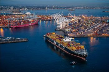 Port of Long Beach aerial photo