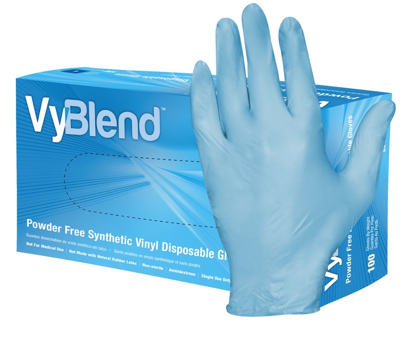 Hospeco Brands Group VyBlend Synthetic Vinyl Gloves PR Image 6.24.21 (1)