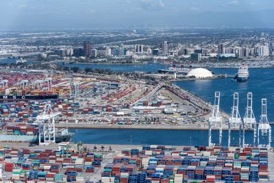 Port of Long Beach cranes