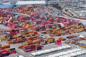 Port of Long Beach aerial container image