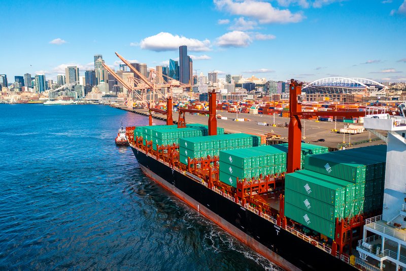 UWL container photo, Port of Seattle arrival