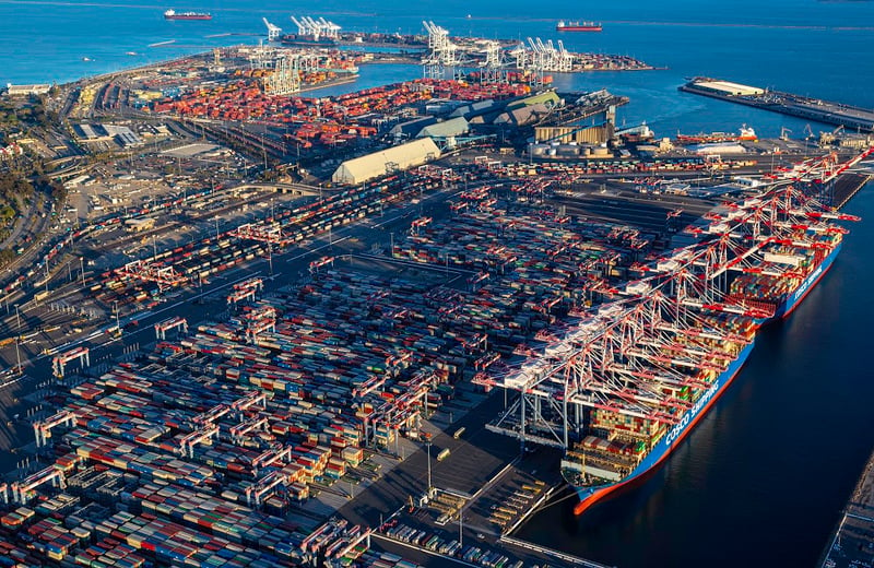 Port of Long Beach shipyard 2022