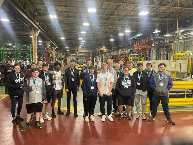 Huntley High School at Mitsubishi Logisnext Americas in Marengo for National Manufacturing Day