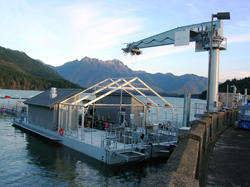 American Crane and Equipment helps lift salmon across the Cushman Dams
