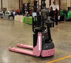 Raymond Handling raises $17,328 with Pink Pallet Jack Auction