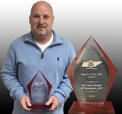 ALL Crane Rental of Tennessee wins “Supplier of the Year”