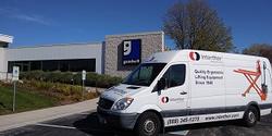 Interthor donates 167 pallet jacks to Goodwill