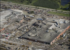 Vermeer sustains significant damage from tornado