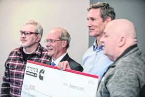 Toyota Material Handling and Cummins combined donate $20,000