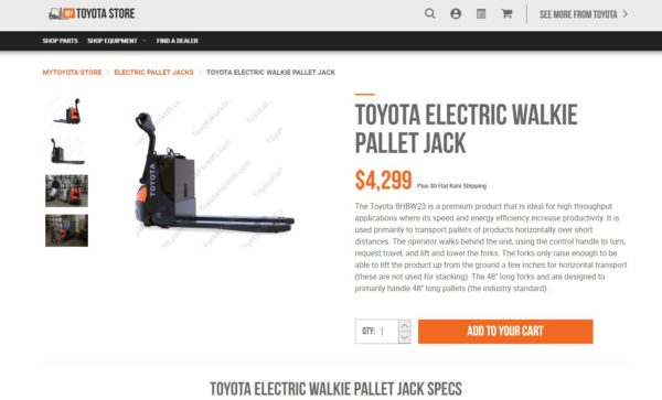 Toyota Forklifts Opens 24 7 Online Parts Store Material Handling Wholesaler