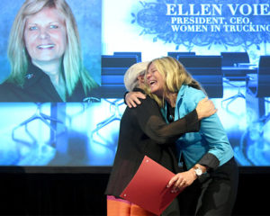 Women In Trucking Association president and CEO Ellen Voie named Cinderella to CEO of the Year