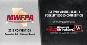 First-ever virtual reality Forklift Rodeo to headline 2019 MWFPA Convention