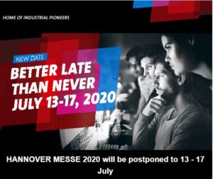Hannover Messe 2020 moves show to new date due to Coronavirus