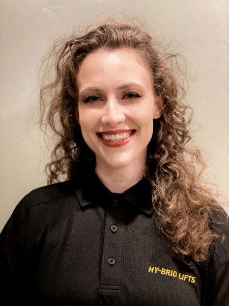 Madison Truscelli is the vice president of CMT Equipment. Photo courtesy of Hy-Brid Lifts.