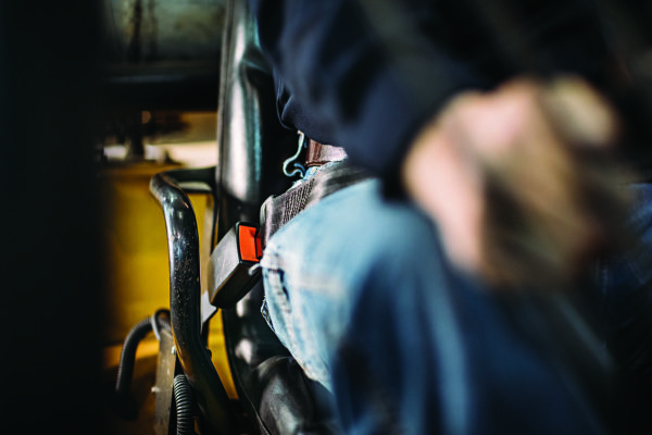 Forklift seatbelt image