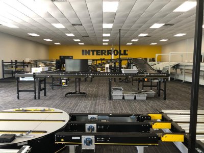 With more overall space available at Interroll Atlanta, showroom and training facilities were added to Interroll’s first plant.