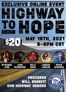 Wynonna Judd to headline “Highway to Hope” virtual concert to Benefit the St. Christopher Truckers Relief Fund