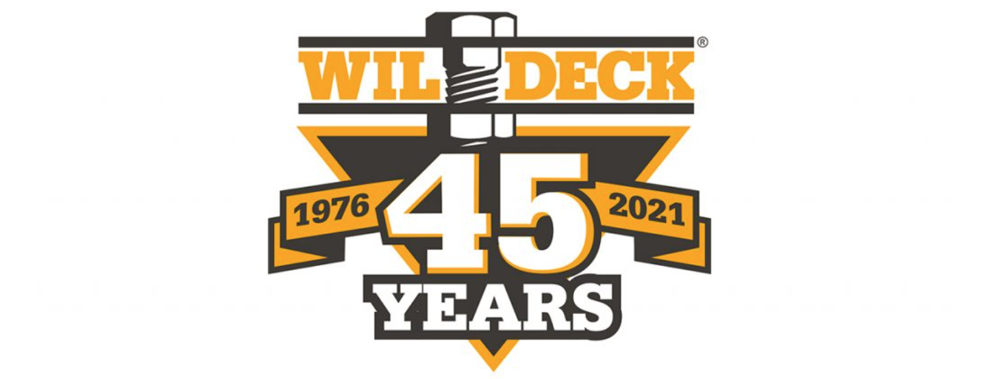 Wil Deck 45 years logo