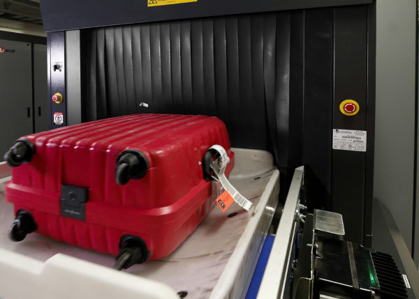 Baggage handling at airports with 100 percent tracking of the baggage in every phase of the check-in process is becoming increasingly important.