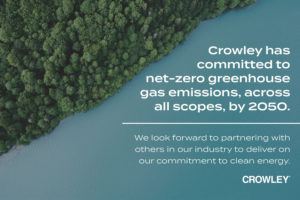 Crowley announces 2050 Net-Zero Commitment and activates key partnerships to realize goals