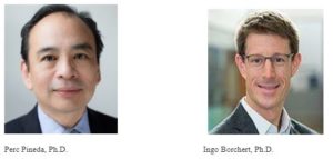 Perc Pineda, Ph.D. and Ingo Borchert, Ph.D. headshots