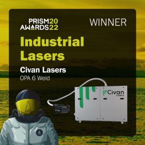 Civan’s OPA 6 Weld Dynamic Beam Laser wins Prism Award