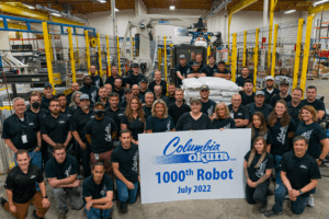 Columbia/Okura celebrates 1000th palletizing system