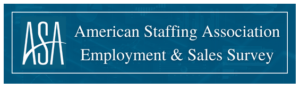 Staffing employment seasonally dips in December
