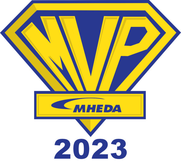 MHEDA MVP 2023 award logo