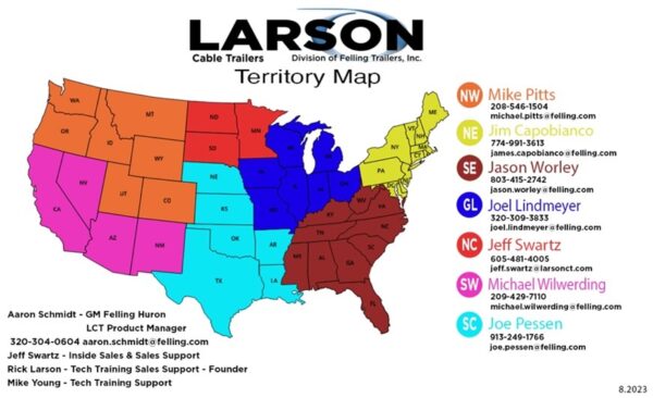 Larson Territory map August 2023 image