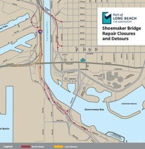 Northbound Shoemaker Bridge to close this Saturday and Sunday in Long Beach