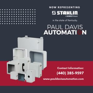 Stahlin® Enclosures announced that Paul Davis Automation will represent its product line in the state of Kentucky