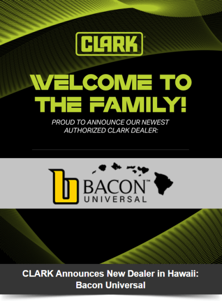 clark bacon dealer announcement image