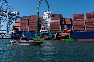UPDATE: Unified Command Continues to respond to fallen containers at the Port of Long Beach