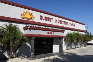 Sunset industrial parts image