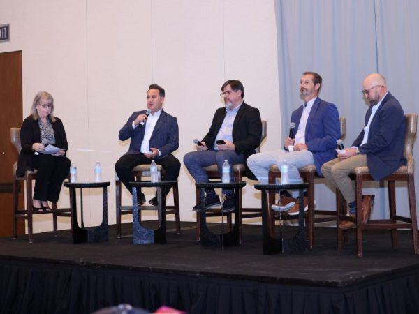 Ann Arnott, PTDA EVP/CEO facilitates Channel Check: Talk From Both Sides of the Table with panelists Joe Kahn, SKF USA; Craig Pellin, Nexen Group Inc.; Brian Nowak, Kurz Industrial Solutions and Mike Pulley, Bartlett Bearing Company Inc.