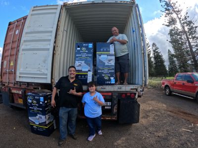 ALAN is perhaps, best known for hurricane response. However, over the years, it has supported recovery activities for disasters ranging from the 2014 West Africa Ebola epidemic to the 2023 Lahaina fires in Hawai’i – when its efforts included providing the transload services needed to get dozens of mattresses like these moved to Maui.