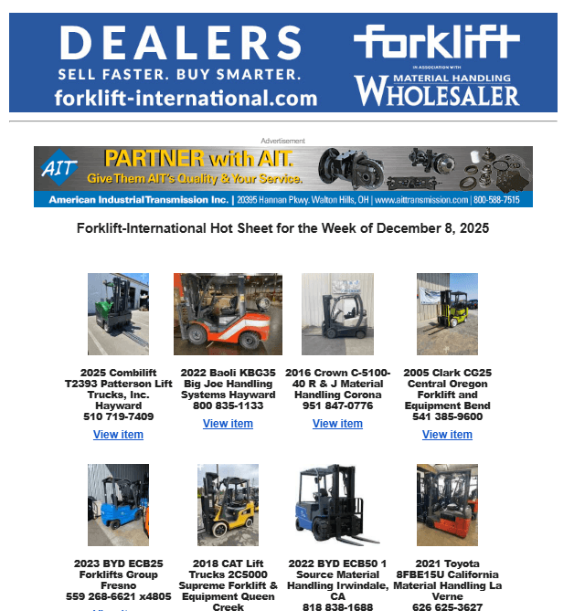 New Forklift-International Image