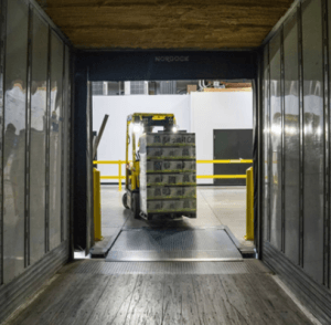 Tecsys warehouse with forklift