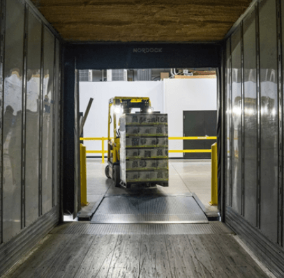 Tecsys warehouse with forklift