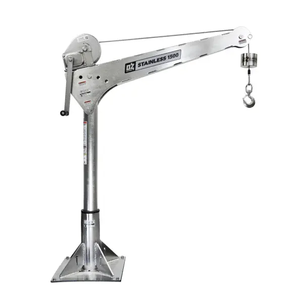New stainless steel davit crane products are available from June 1.