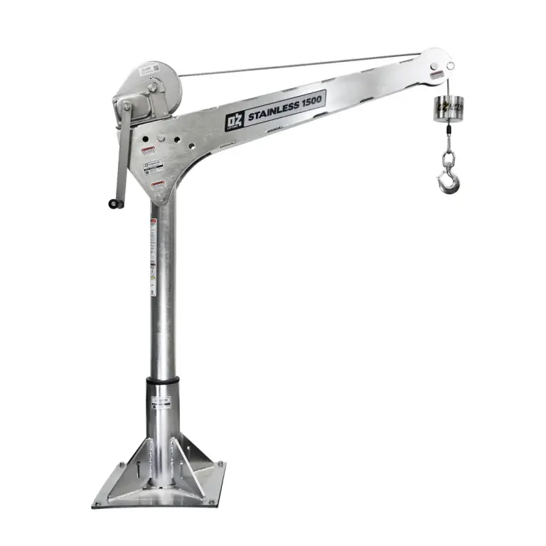 New stainless steel davit crane products are available from June 1.
