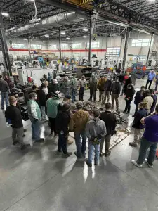 Teams of students were given three hours to plan and fabricate their project. image