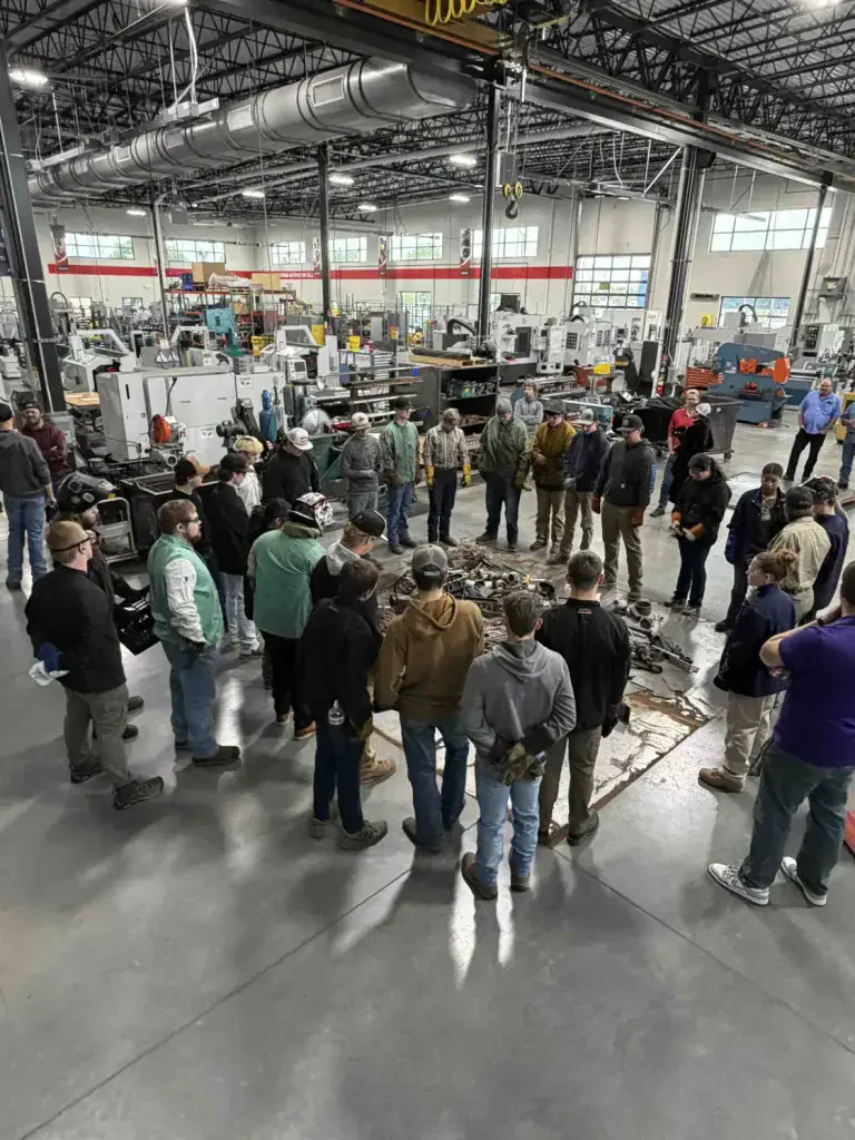 Teams of students were given three hours to plan and fabricate their project. image